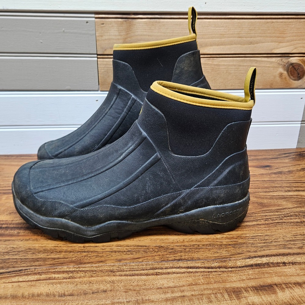 Lacrosse Alpha Muddy Mid 6 Black 3.5mm Rubber Neoprene Boots Mens 10 612461
